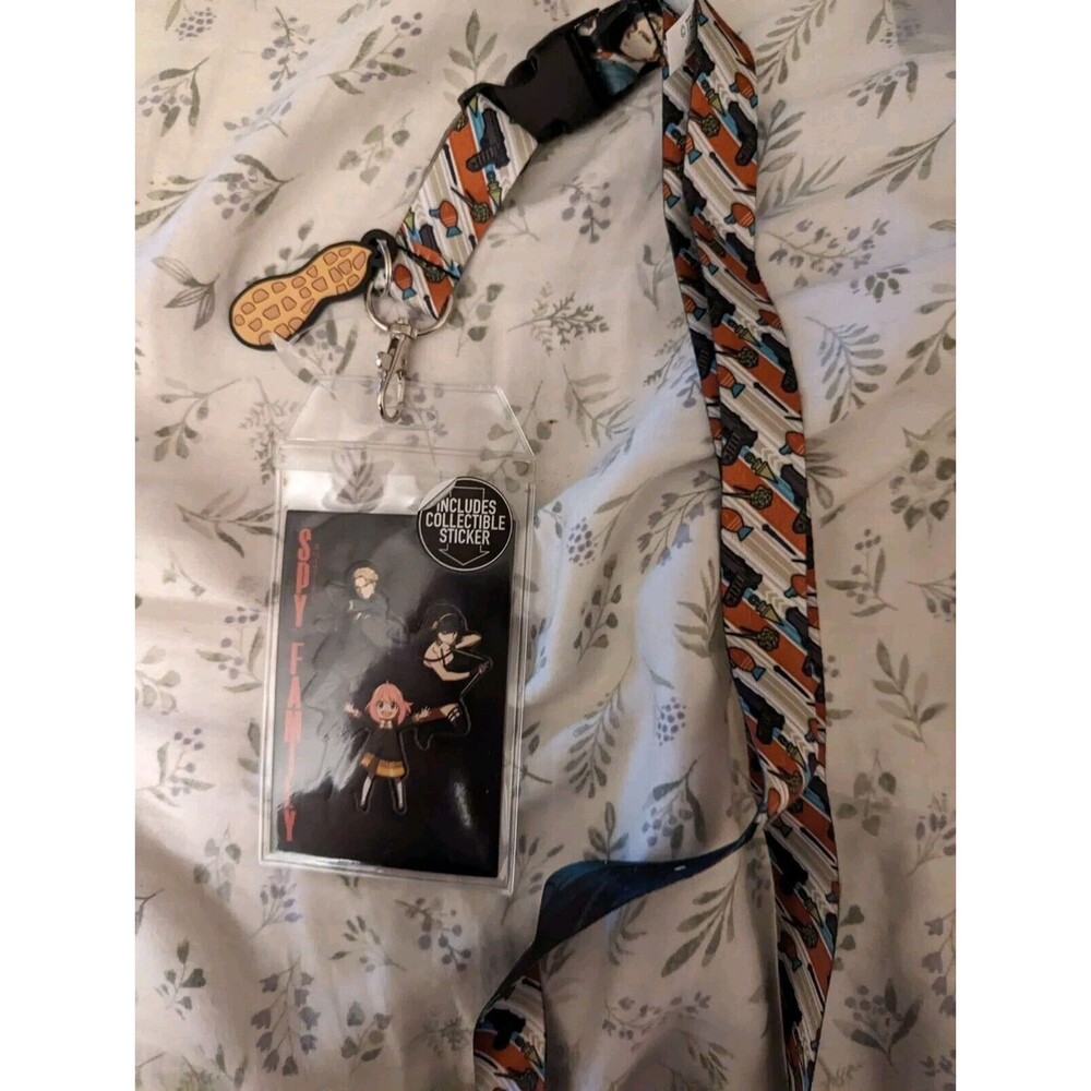 Spy x Family Lanyard & Anya Rubber Keychain & Loid Acrylic keychain Bundle Lot